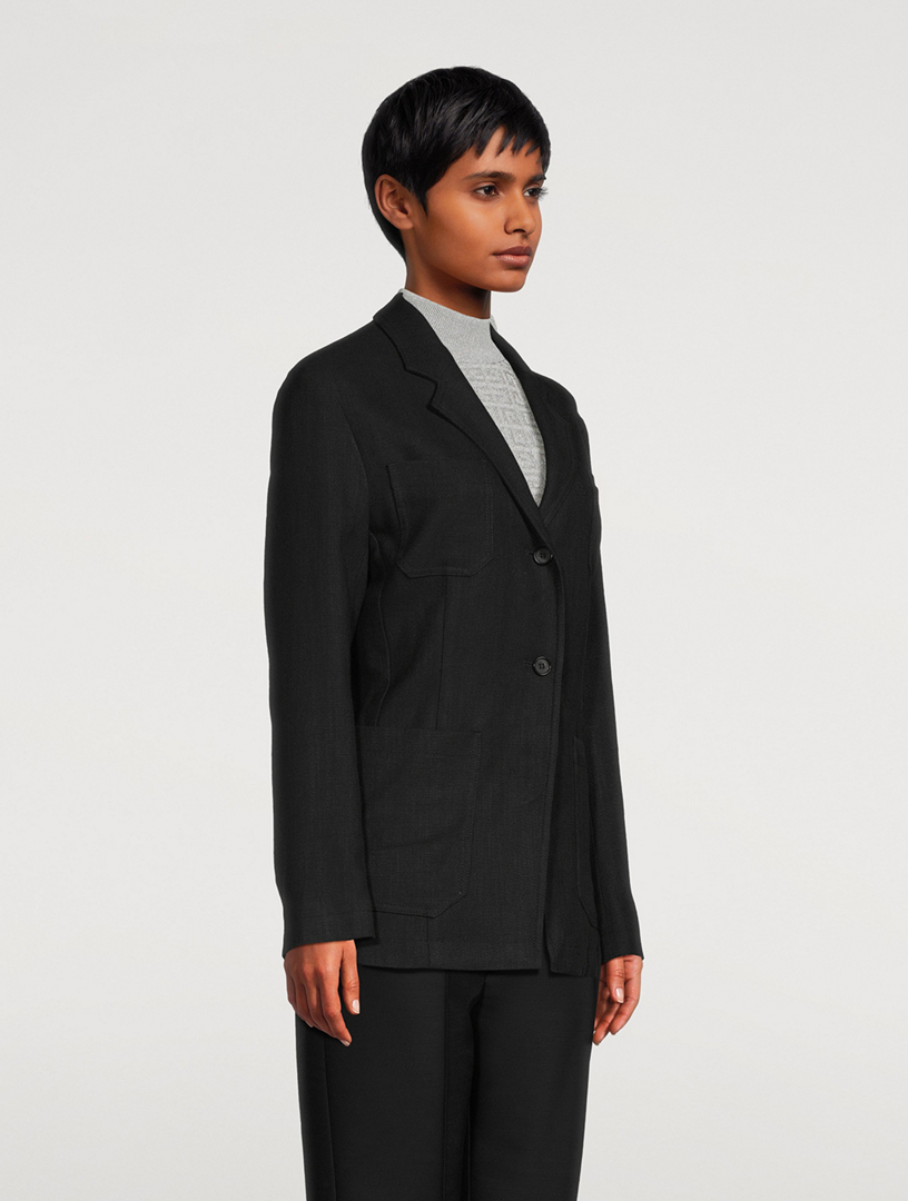 Slim Melange Blazer