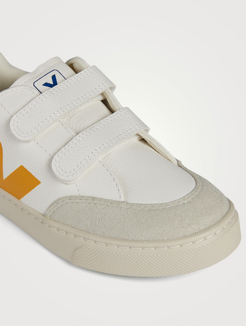 Kid's V-12 Chromefree Leather Sneakers