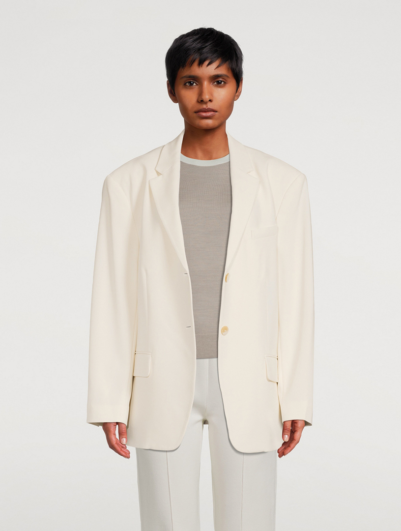 Oversized Admiral Crepe Blazer