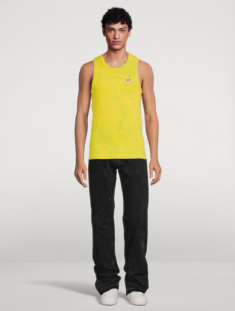 Cotton Stretch Acid-Wash Tank Top