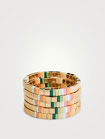 Set Of Five Golden Hour Bracelets