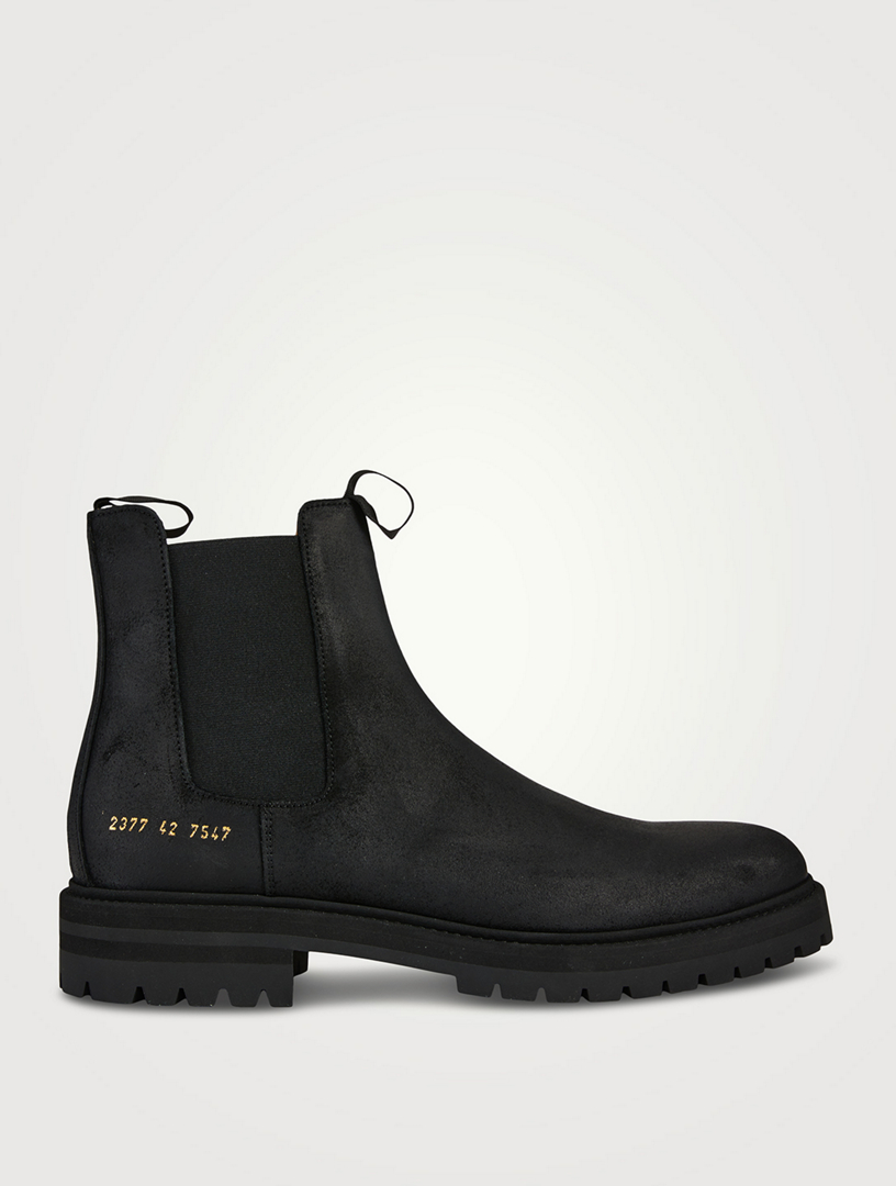 Common projects chelsea discount boots washed black