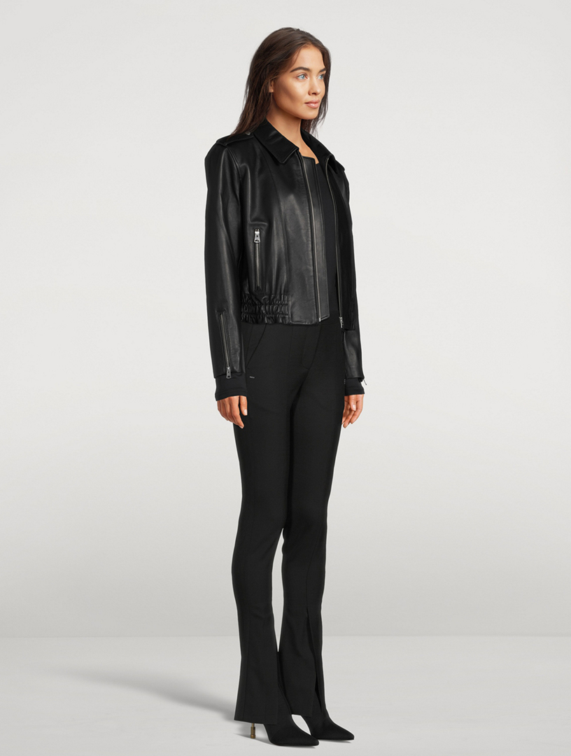 MACKAGE Jolene Leather Bomber Jacket | Holt Renfrew