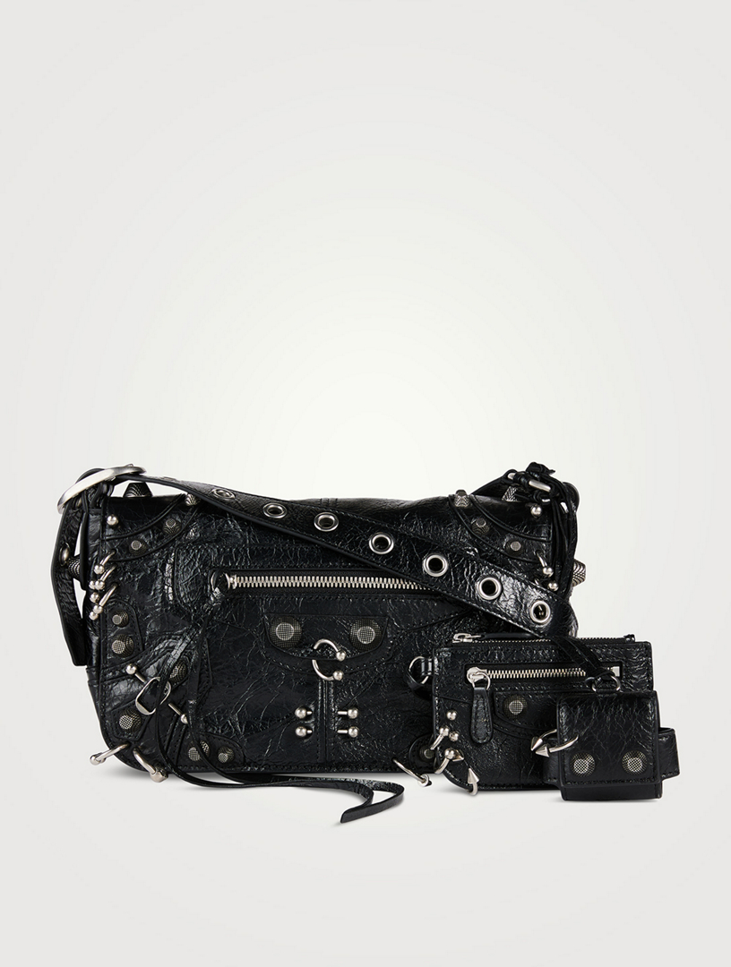 Balenciaga Le Cagole Xs Piercing Leather Shoulder Bag