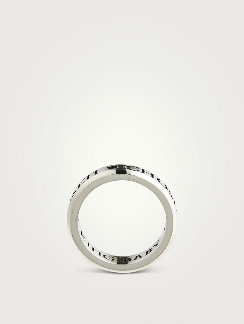 King BABY Silver Stackable Chosen Ring