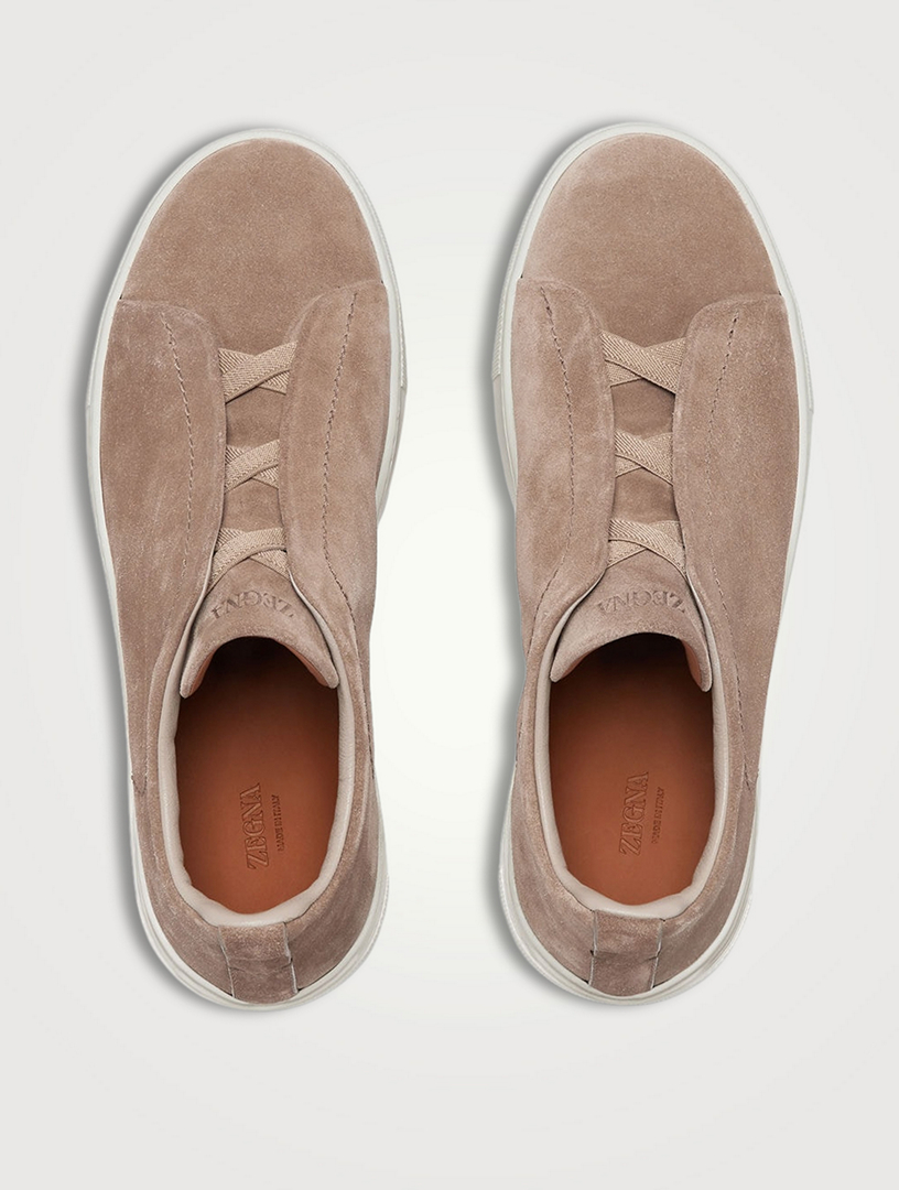 Suede Triple Stitch Sneakers