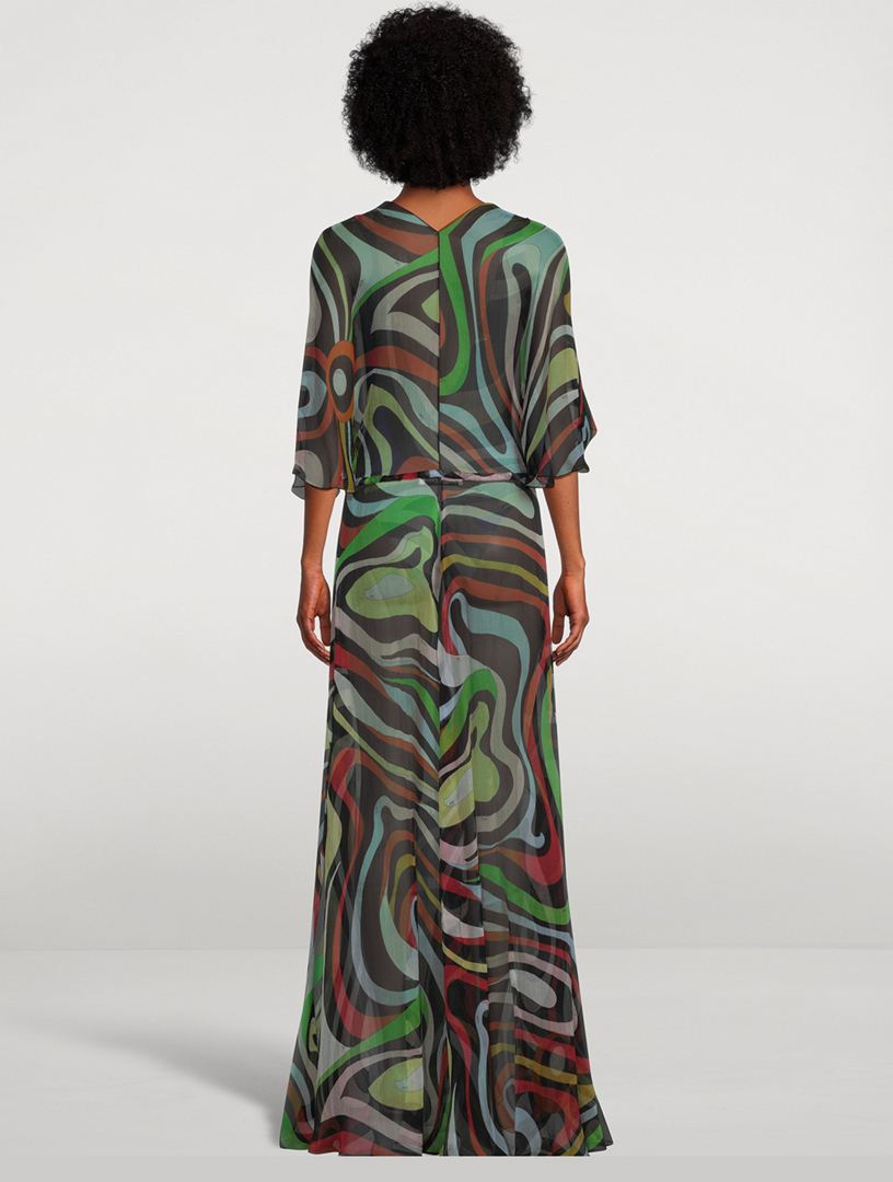 Marmo Silk Creponne Beach Robe