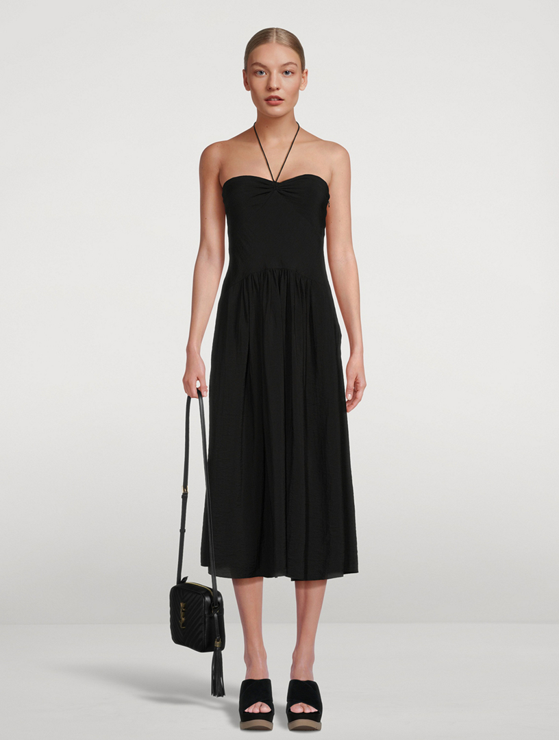 Ruched Halter Dress