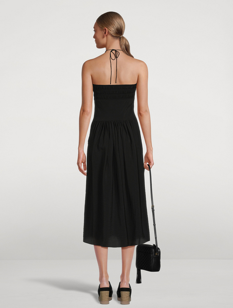 VINCE Ruched Halter Dress | Holt Renfrew