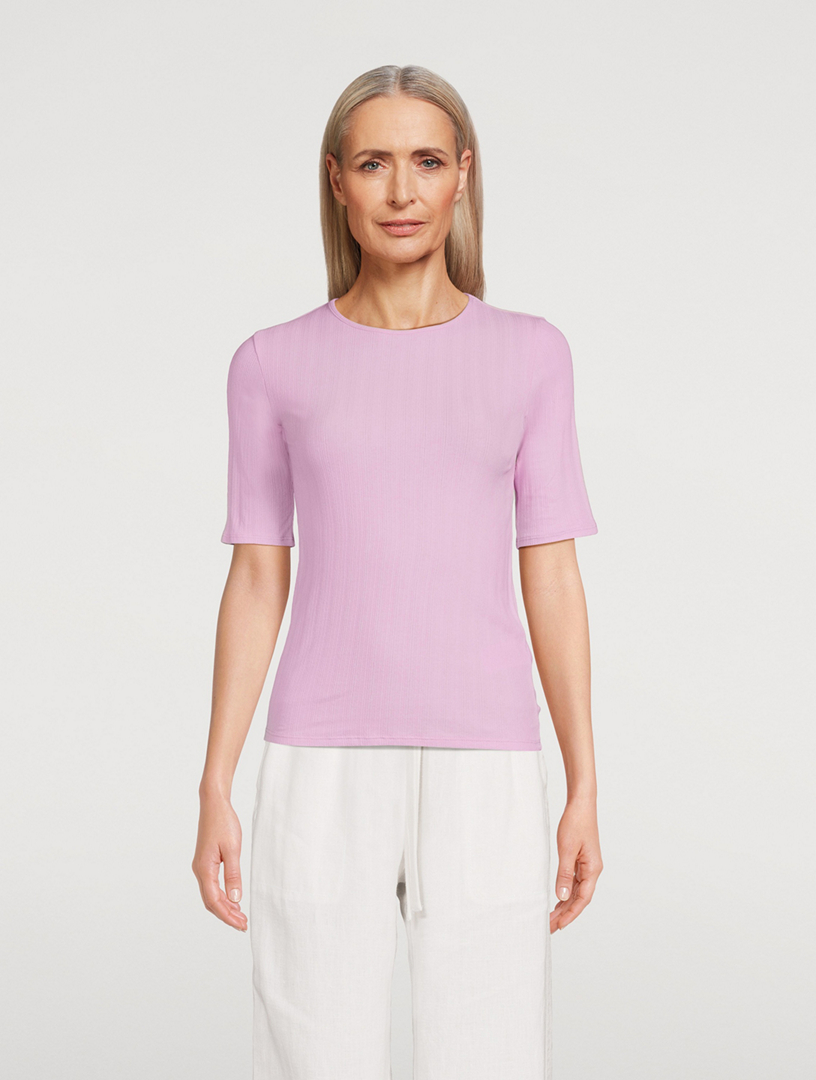 Elbow Sleeve Crewneck T-Shirt