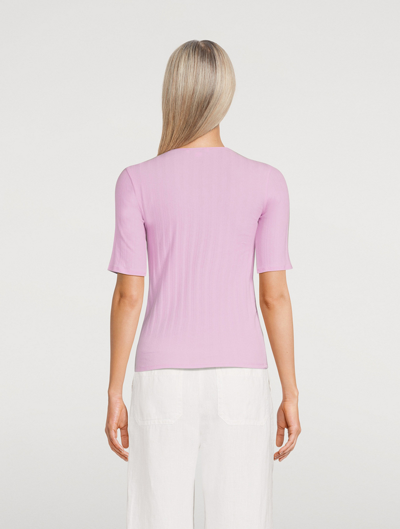 Elbow Sleeve Crewneck T-Shirt