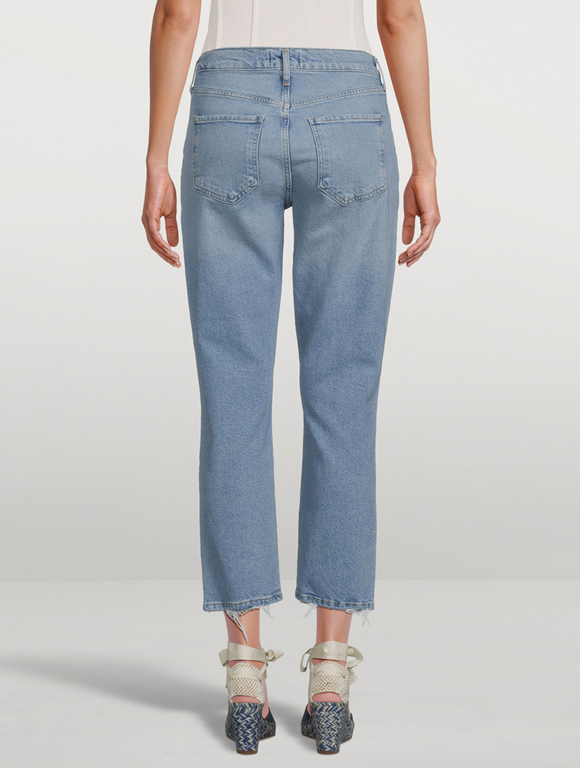 AGOLDE Riley High-Rise Straight-Leg Jeans | Holt Renfrew