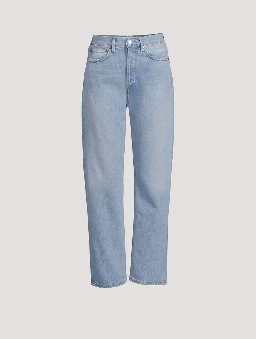 AGOLDE Criss-Cross Upsized Straight-Leg Jeans | Holt Renfrew