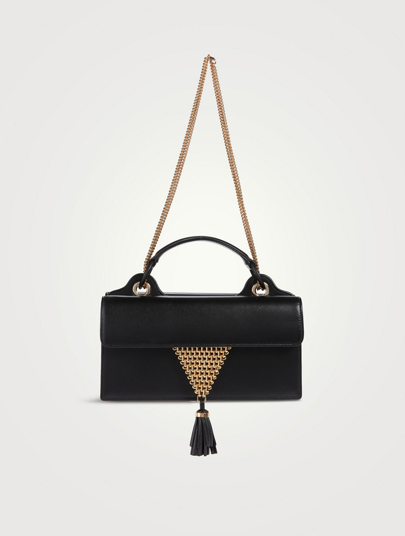 AQUAZZURA Downtown 24/7 Leather Top Handle Bag | Holt Renfrew