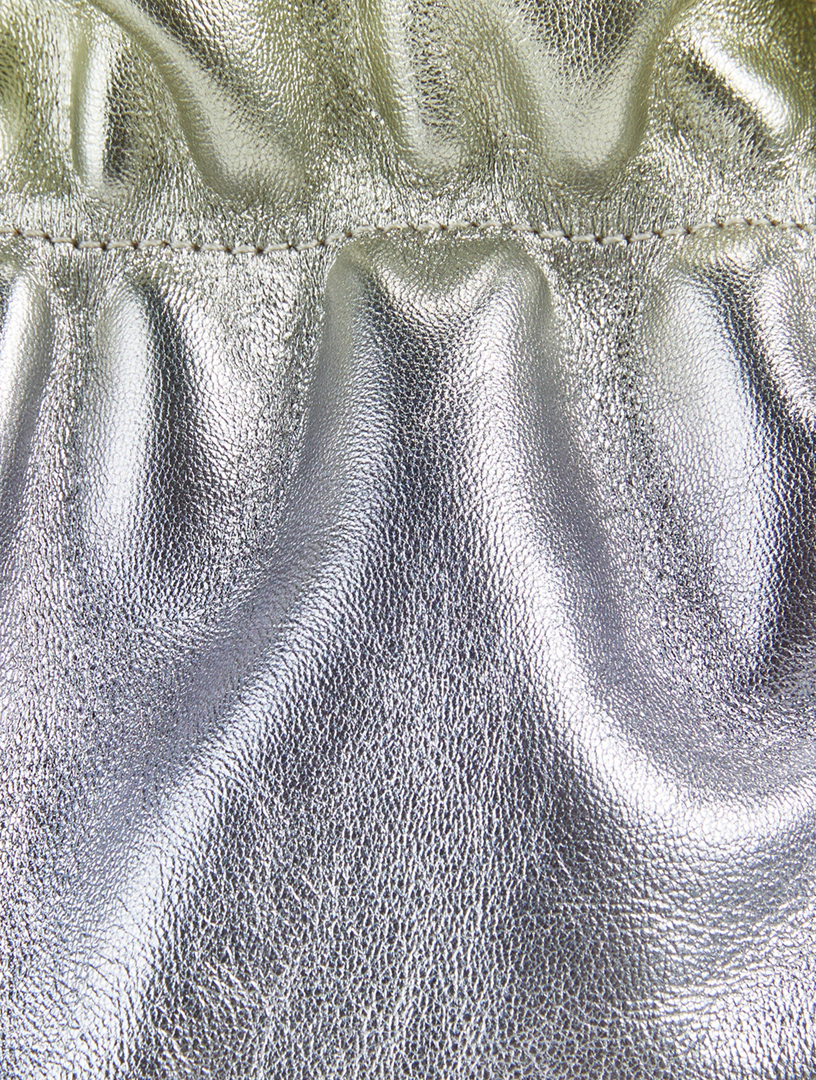 Soho Chain Metallic Leather Pouch