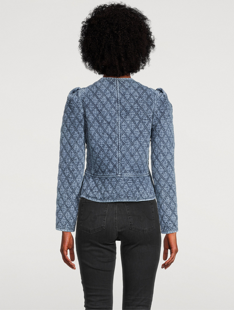 【Marant Etoile】 Delionaキルトデニムジャケット Marant Etoile Deliona quilted denim jacket Isabel Marant Etoile