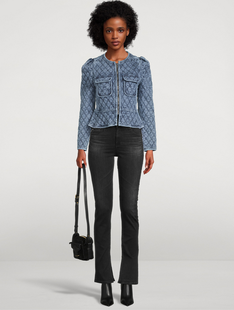 ISABEL MARANT ÉTOILE Deliona Quilted Denim Jacket | Holt Renfrew