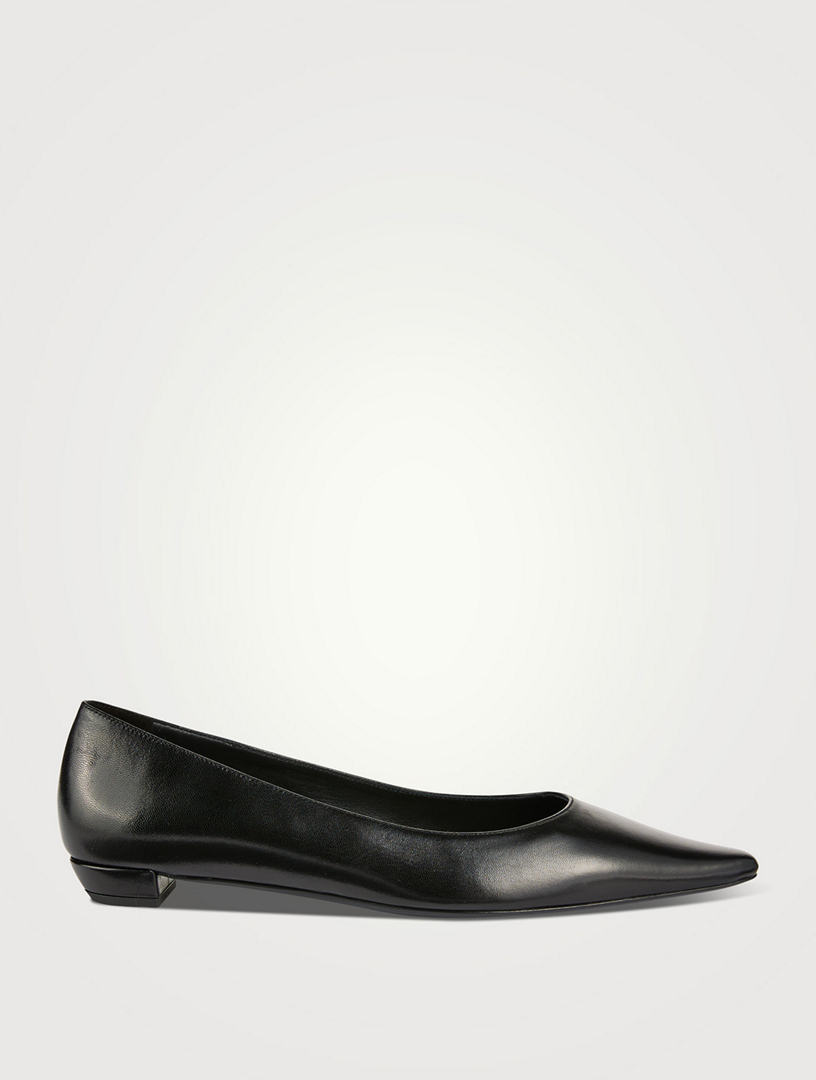 THE ROW Claudette Leather Ballet Flats | Holt Renfrew