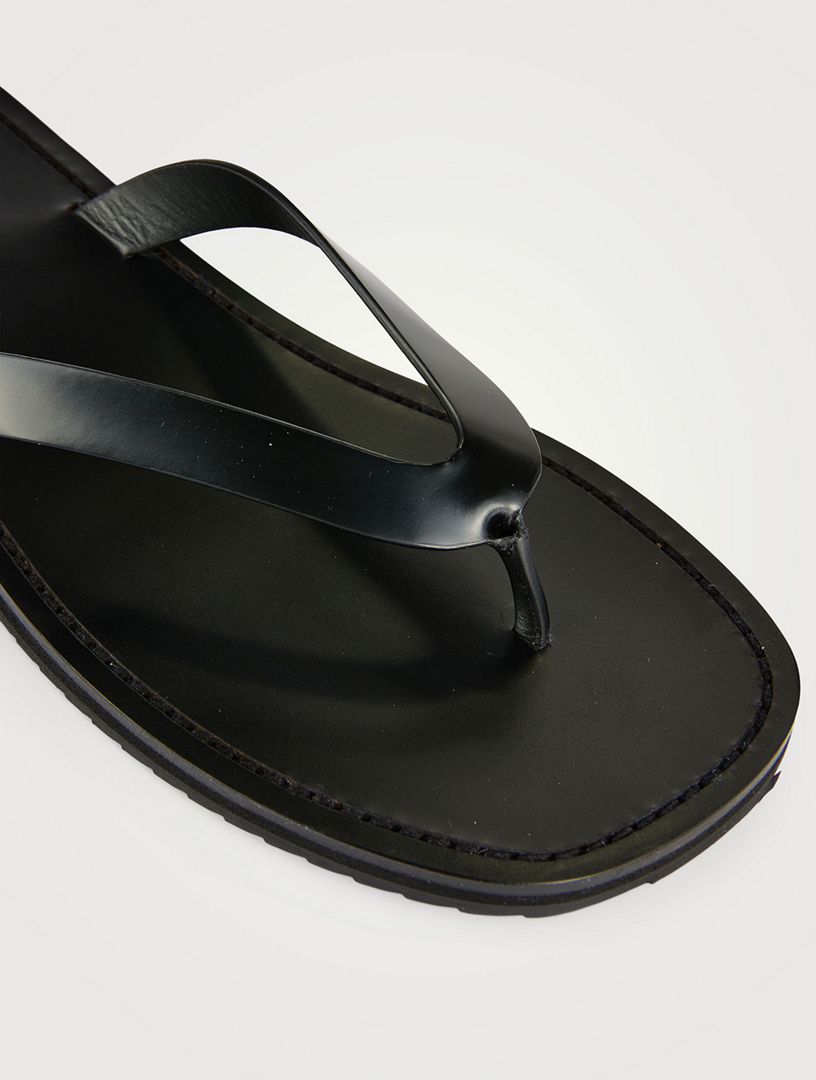 THE ROW City Leather Thong Sandals Holt Renfrew