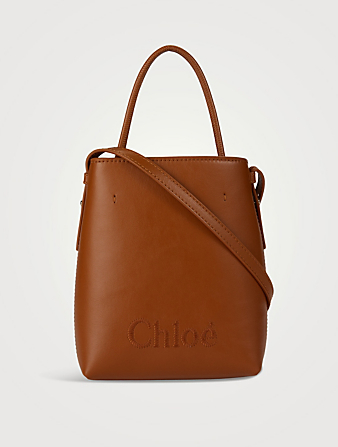 Micro Chloé Sense Leather Tote Bag