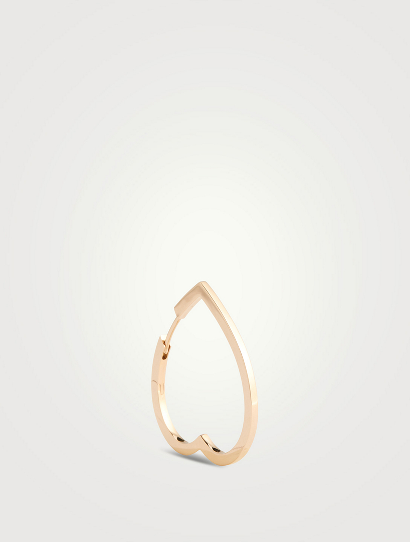 REPOSSI Large Antifer Heart 18K Rose Gold Hoop Earring | Holt Renfrew