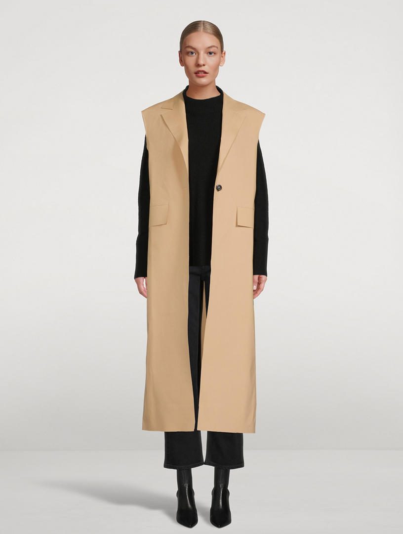 Sleeveless Trench Coat