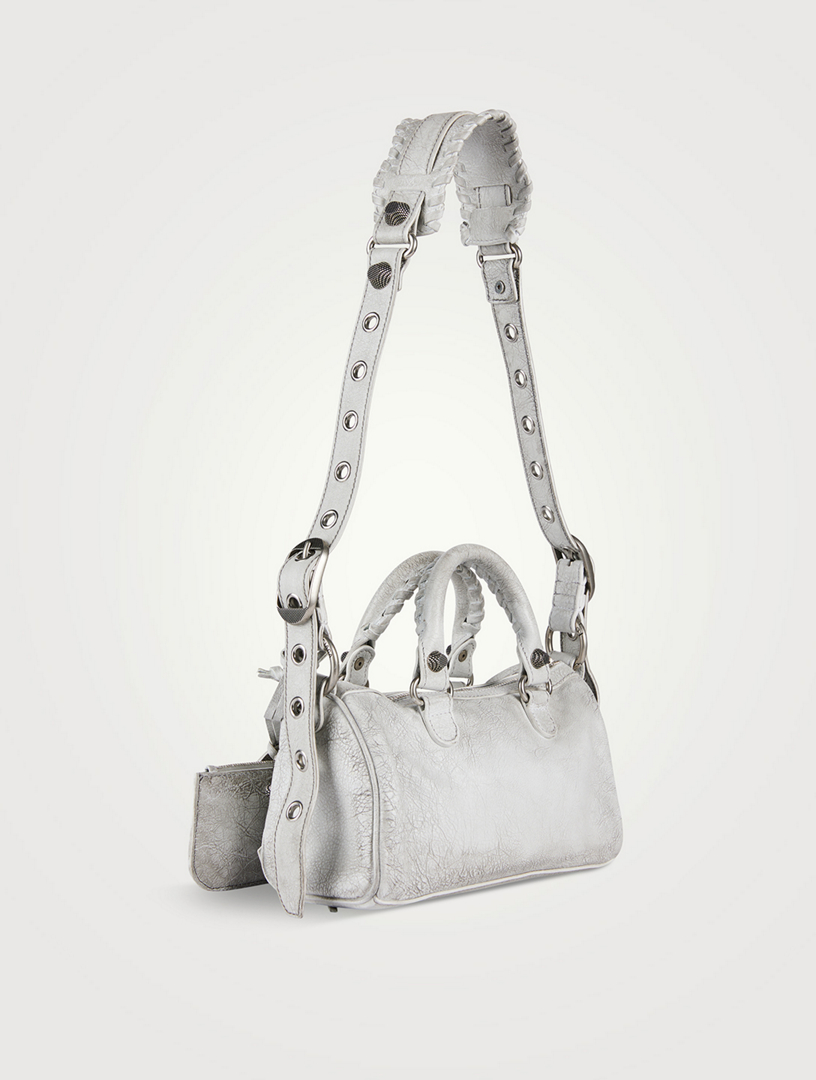 Women's Le Cagole Mini Duffle Bag in Optic White