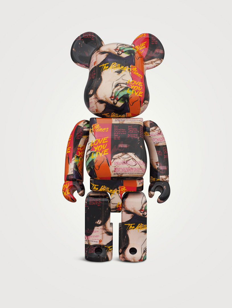 BEARBRICK Warhol x Rolling Stones Love You Live 100% & 400% Be