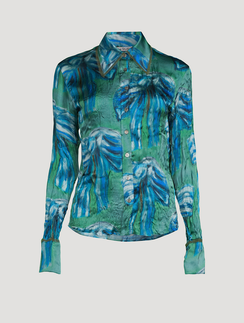 Jungle Print Chiffon Shirt