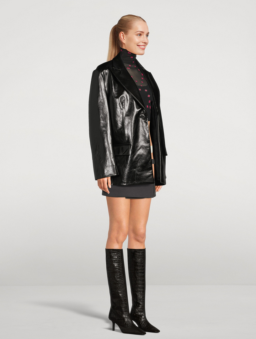 Patent Leather Blazer