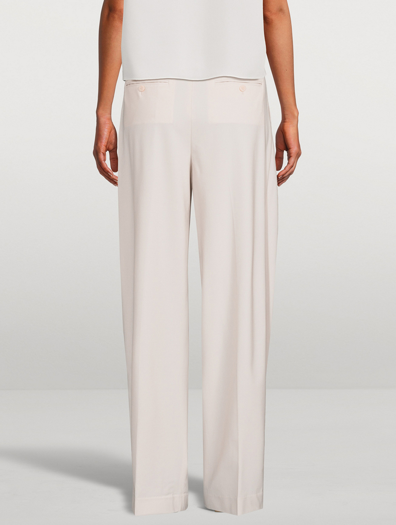 THEORY Stretch Wool Double Pleat Pants | Holt Renfrew