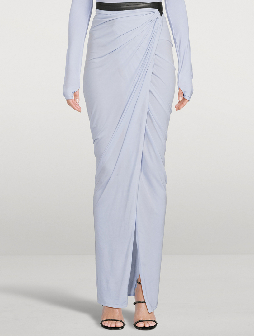 Draped Maxi Skirt