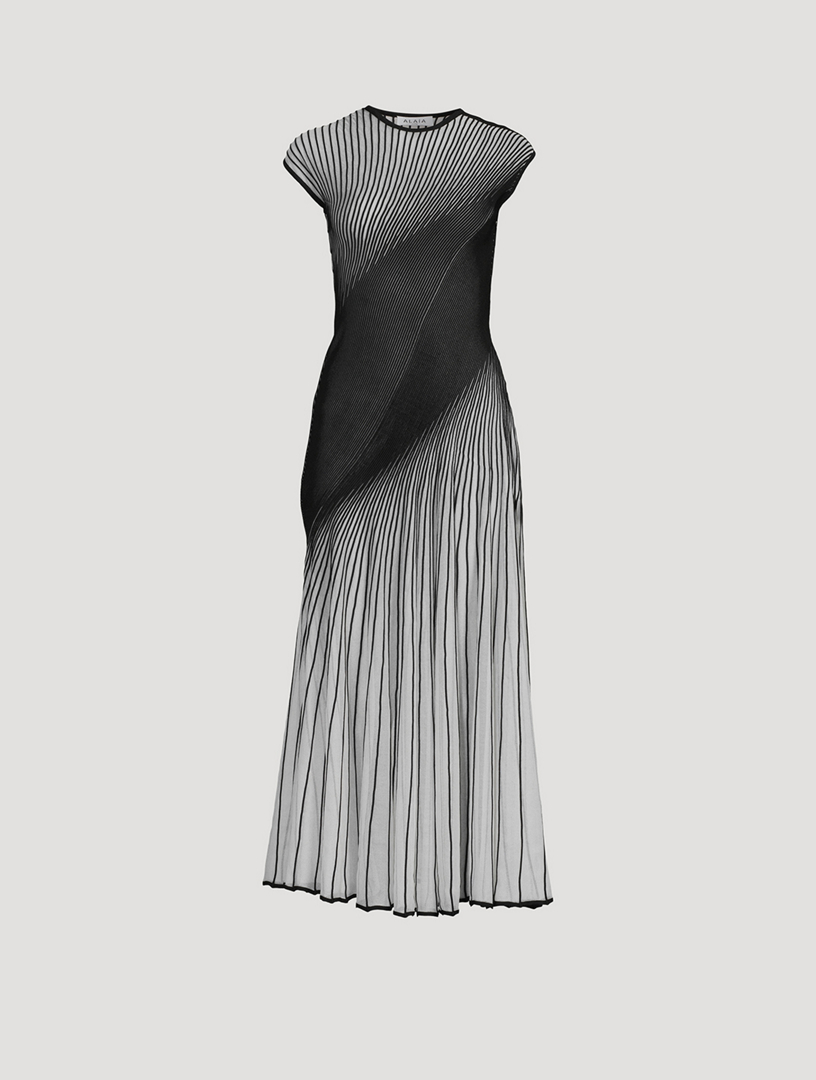 Robe mi-longue Table torsadée