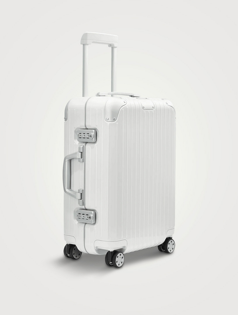 Essential Cabin Lightweight Carry-On Suitcase, White Gloss