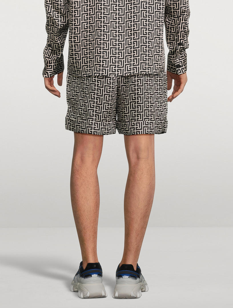 Bermuda Shorts Monogram Print