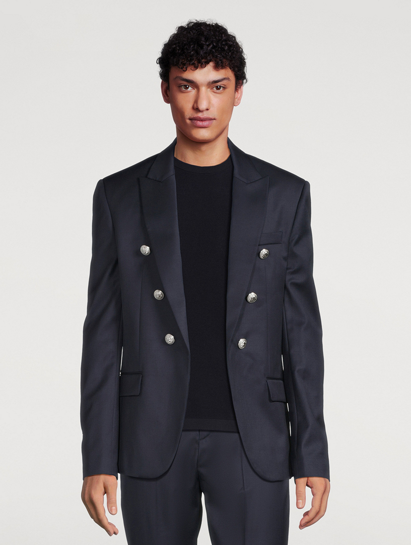 Wool Six-Button Jacket