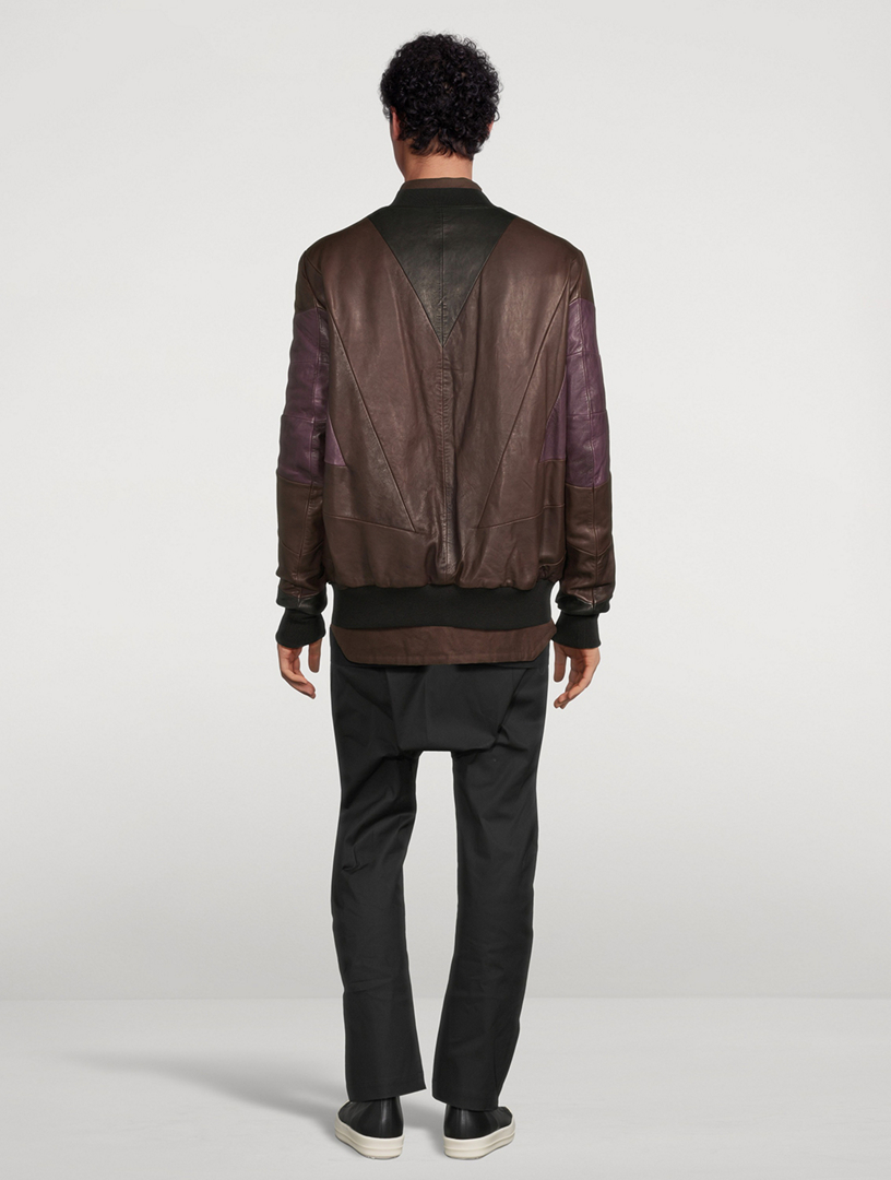 RICK OWENS Leather Flight Jacket | Holt Renfrew