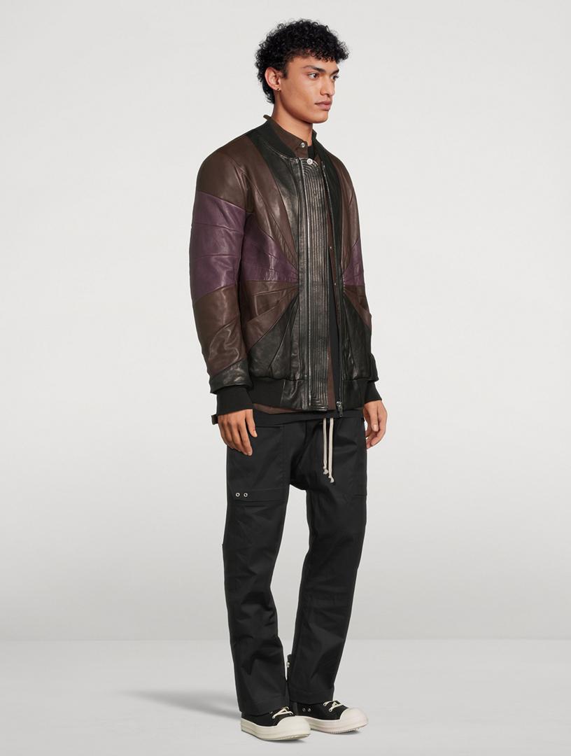 RICK OWENS Leather Flight Jacket | Holt Renfrew