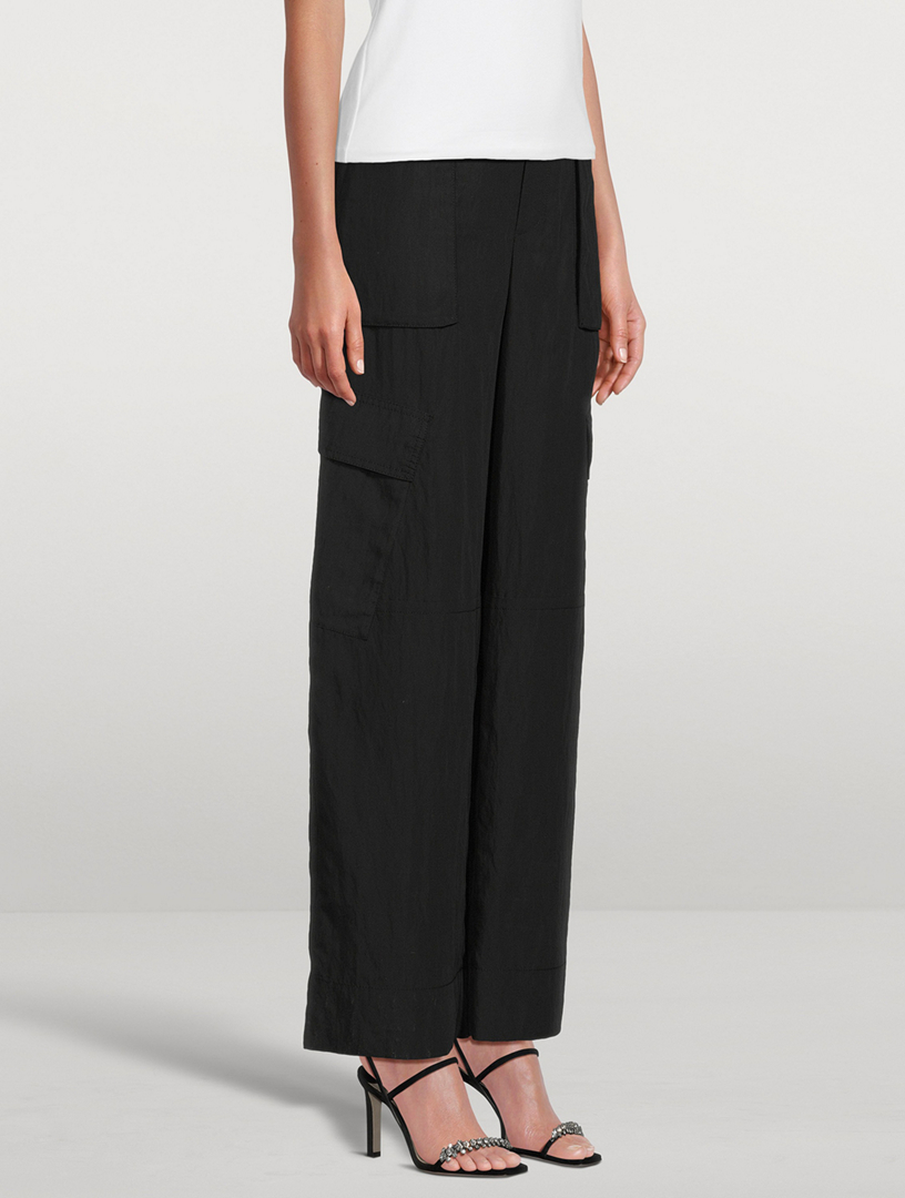Mid-Rise Cargo Trousers