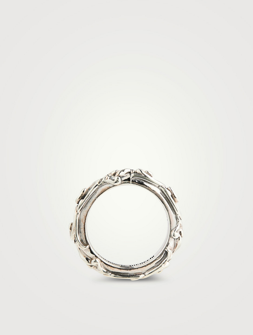 EMANUELE BICOCCHI Silver Arabesque Band Ring | Holt Renfrew