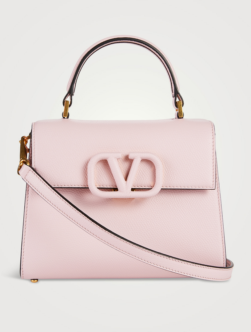 Valentino Vsling Saddle Bag in Light Ivory