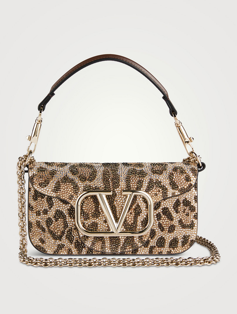 V Logo Signature Embellished Tote Bag in Neutrals - Valentino Garavani