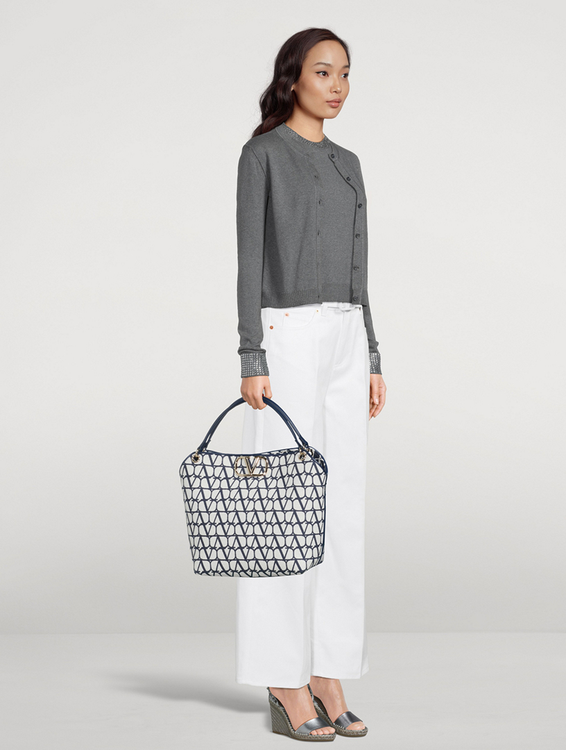 Valentino Garavani Toile Iconographe Canvas Tote Bag - Neutrals