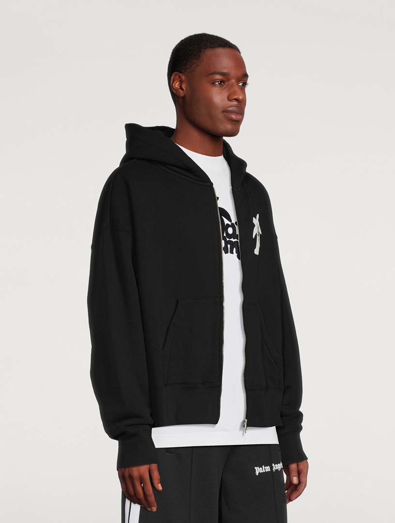 PALM ANGELS Hunter Zip-Front Hoodie | Holt Renfrew