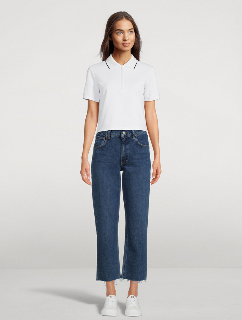 Kye Mid Rise Straight Jeans