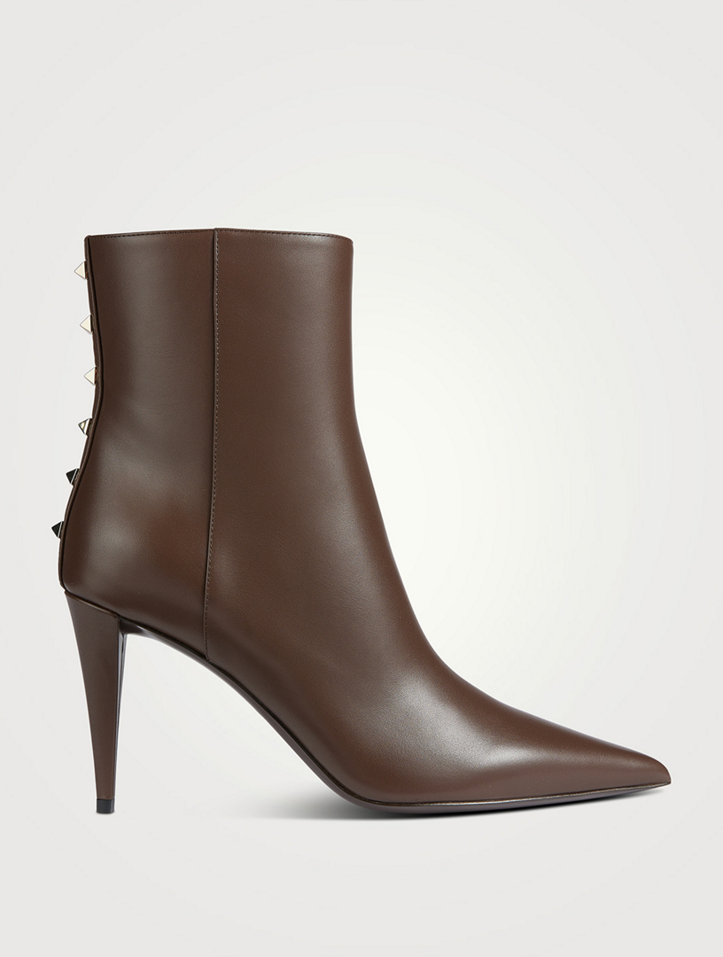 valentino leather ankle boots