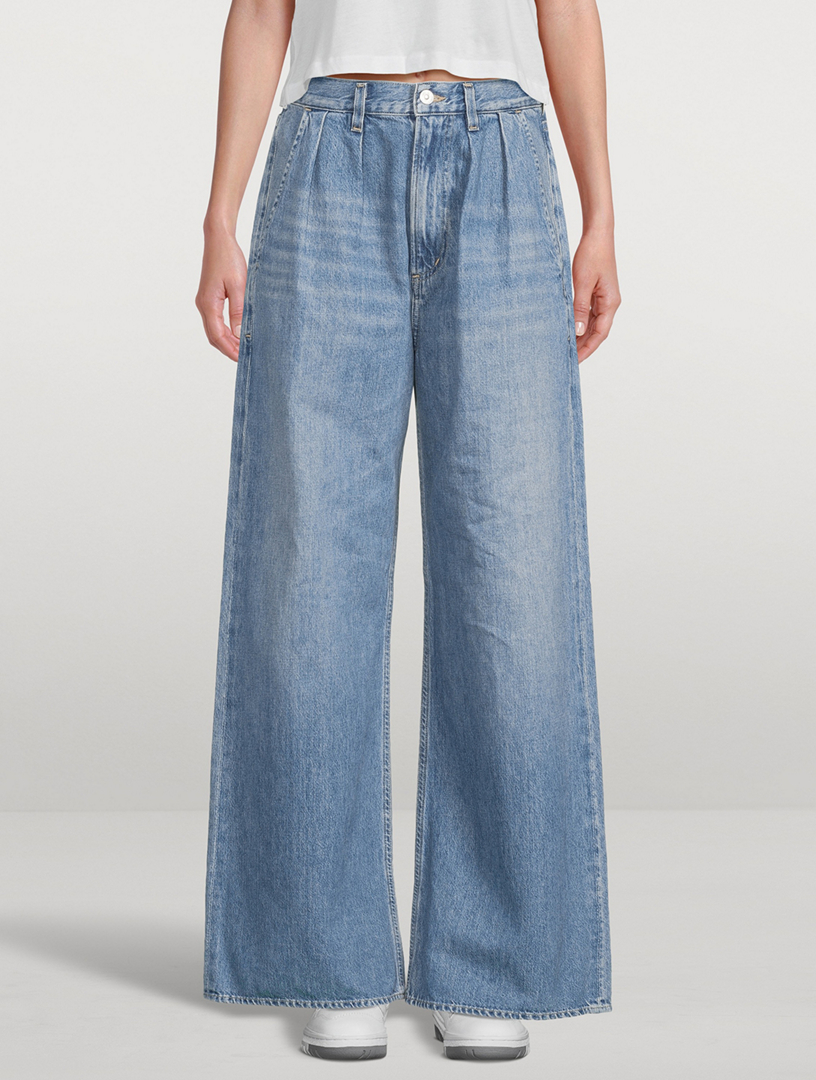 CITIZENS OF HUMANITY Maritzy Pleated Wide-Leg Jeans | Holt Renfrew