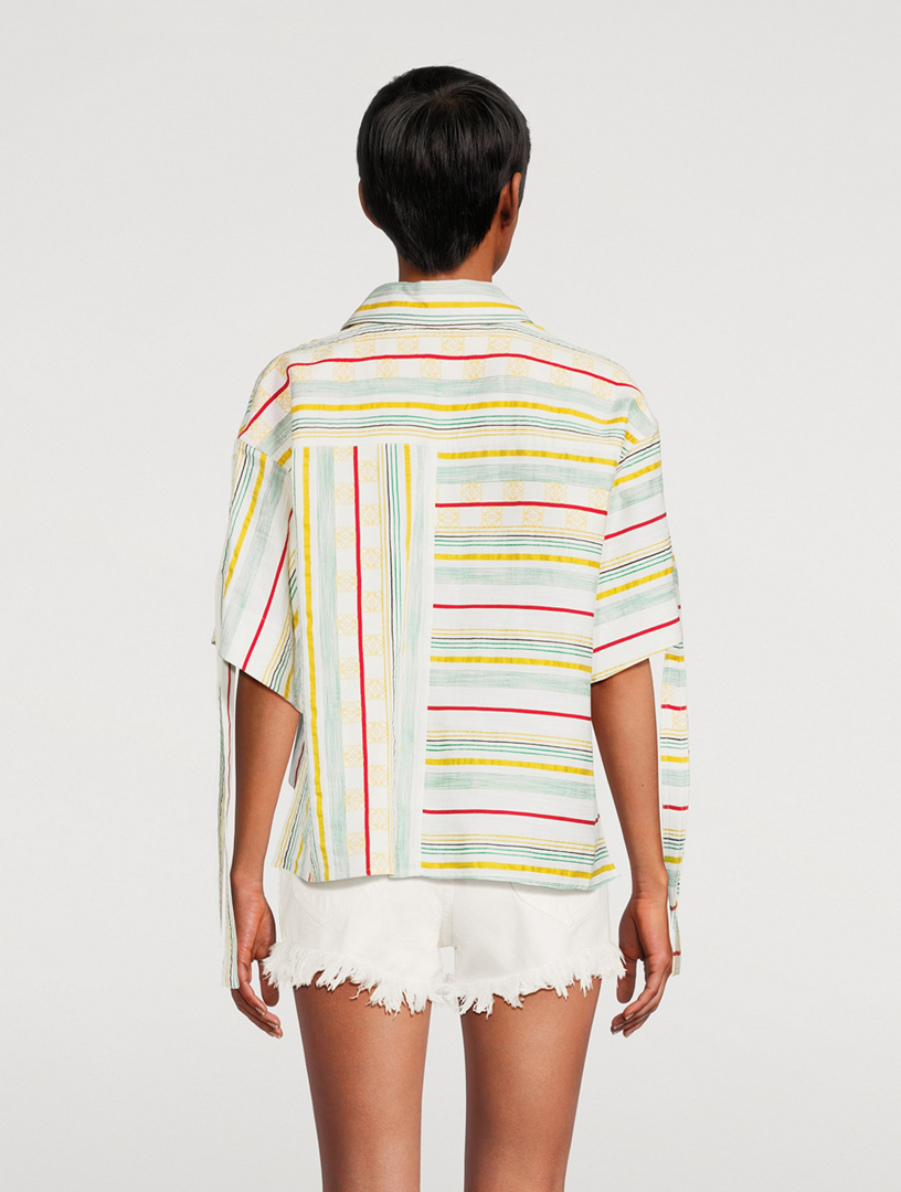 Loewe + Paula's Ibiza Cropped Striped Shirt