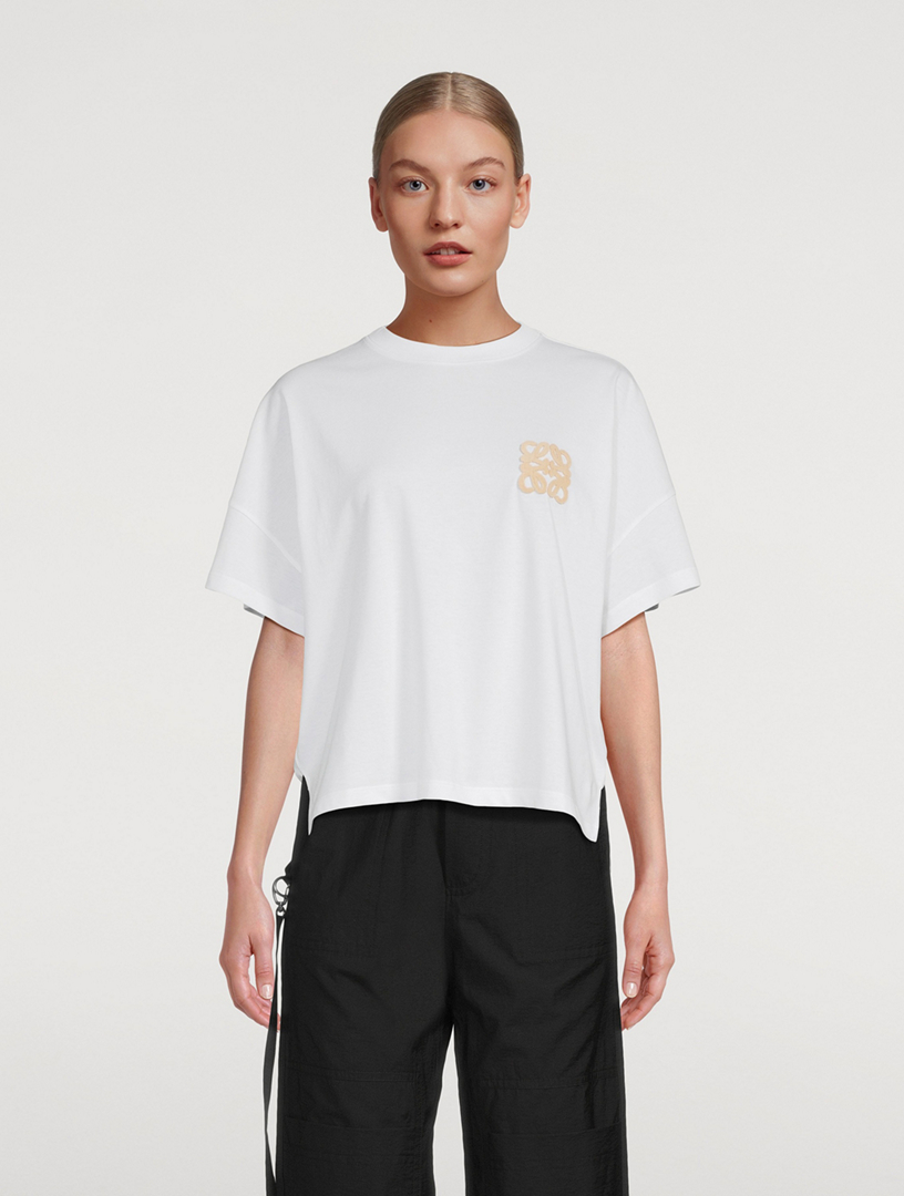 ★ ロエベ ★Paula's Ibiza アナグラム ジャージーTシャツ Paula's Ibiza Anagram jersey T-shirt in black - Loewe