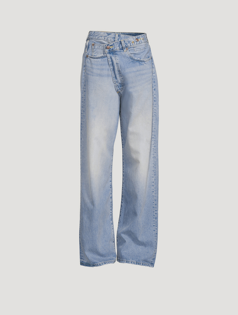 R13 Crossover Wide Leg Jeans Holt Renfrew